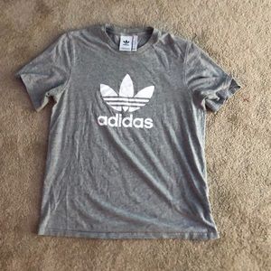 grey, never worn, adidas t-shirt